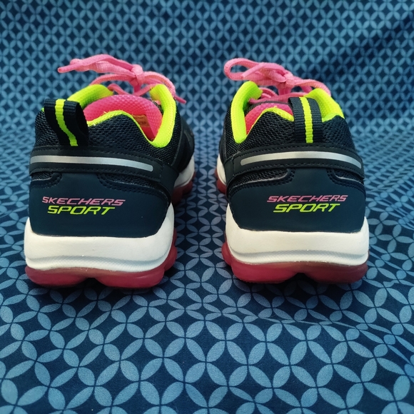 Skechers - women's pink skech air sport cross training sneakers. Size- 8.5 - Picture 4 of 7
